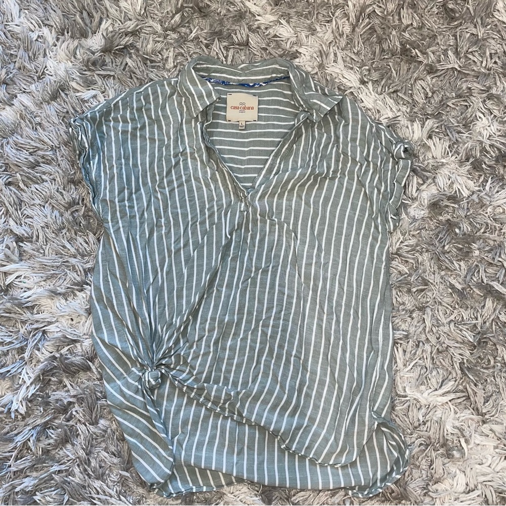 lightly worn striped tee